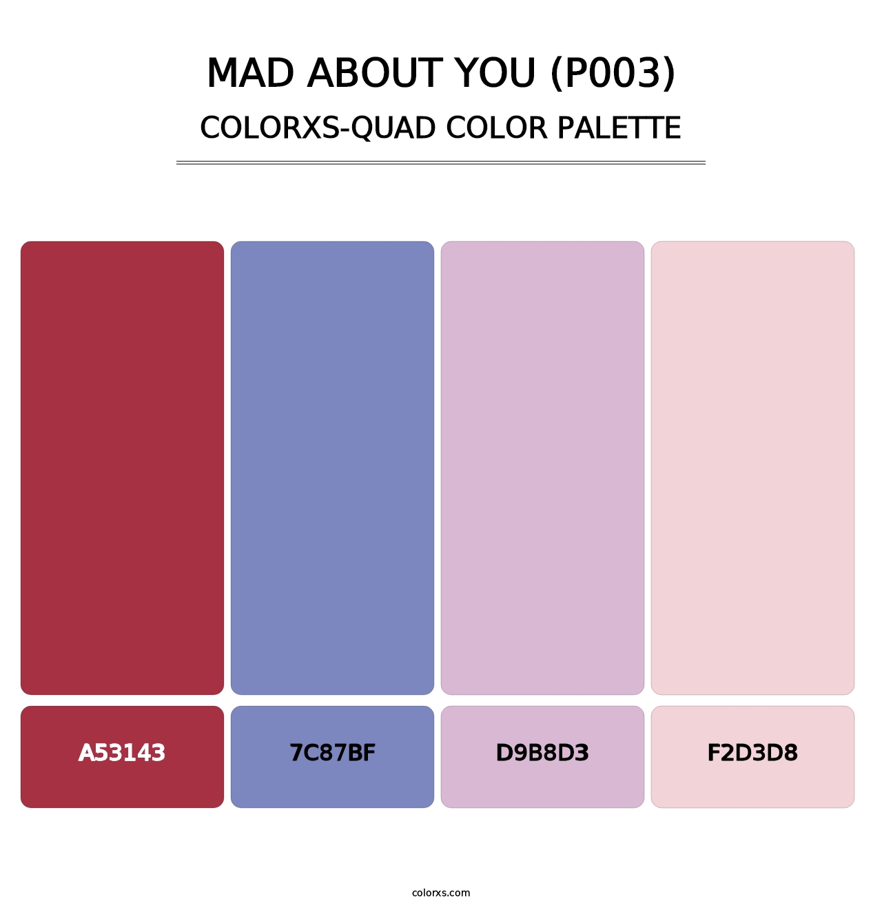 Mad About You (P003) - Colorxs Quad Palette