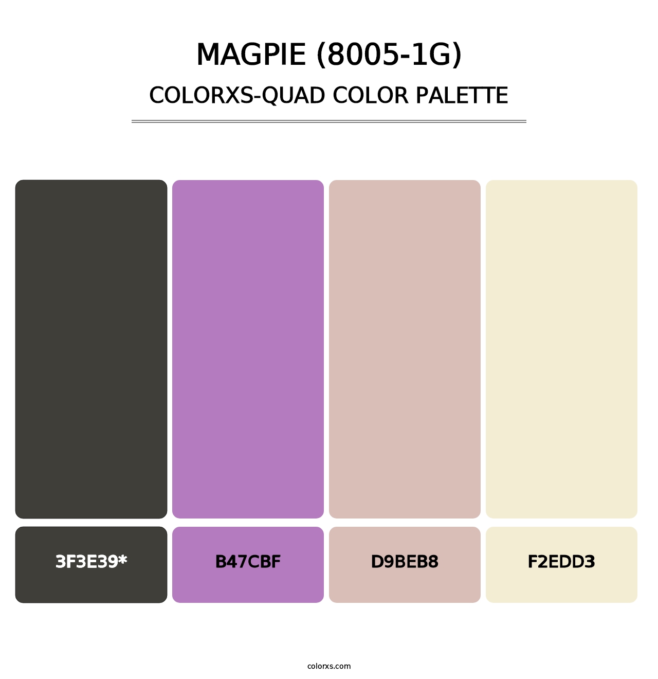 Magpie (8005-1G) - Colorxs Quad Palette