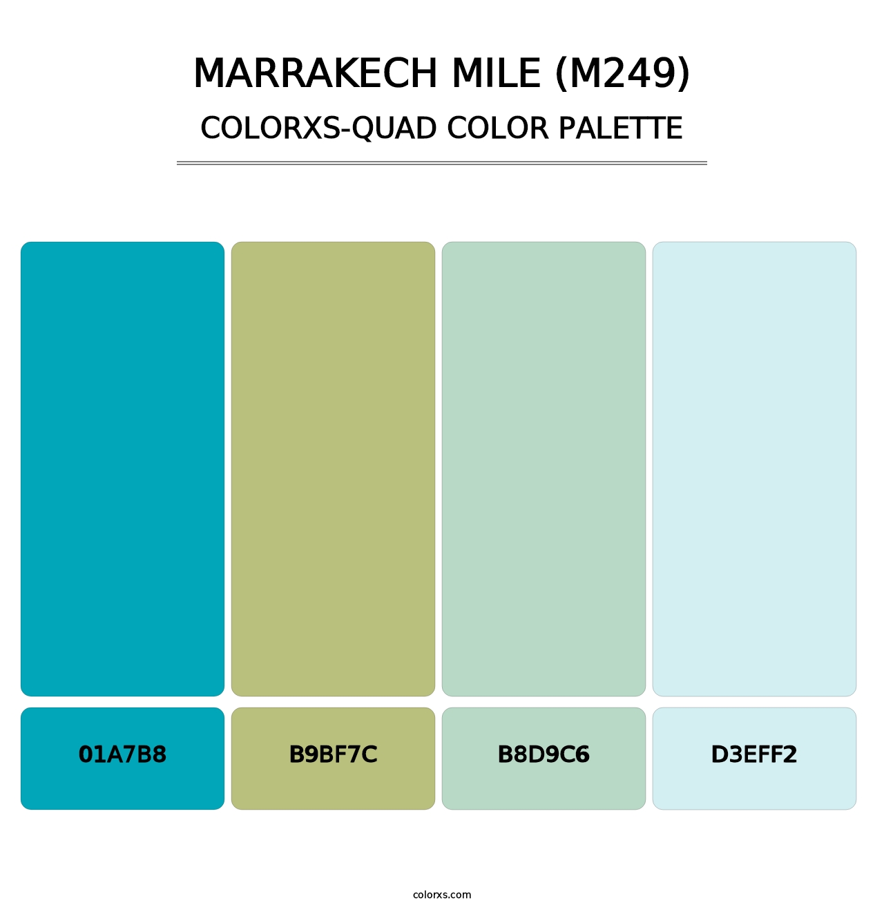 Marrakech Mile (M249) - Colorxs Quad Palette