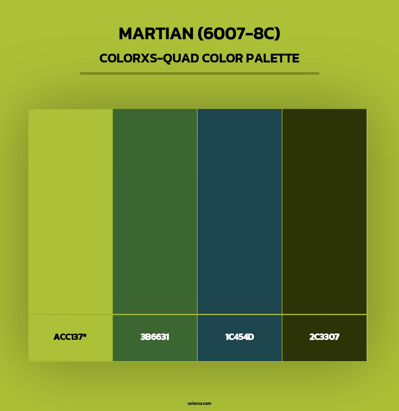 Martian (6007-8C) - Colorxs Quad Palette