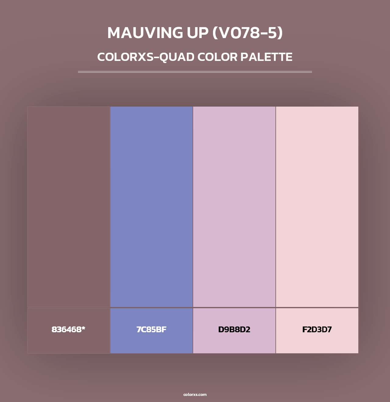 Mauving Up (V078-5) - Colorxs Quad Palette