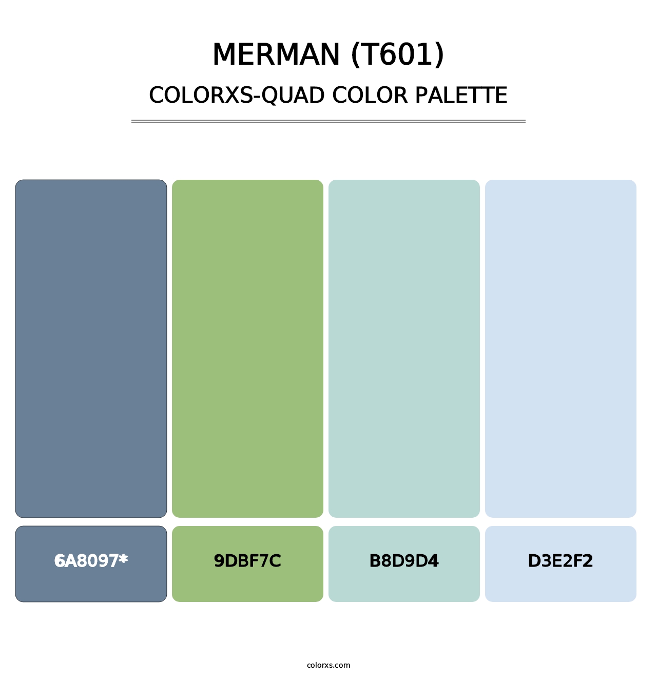Merman (T601) - Colorxs Quad Palette