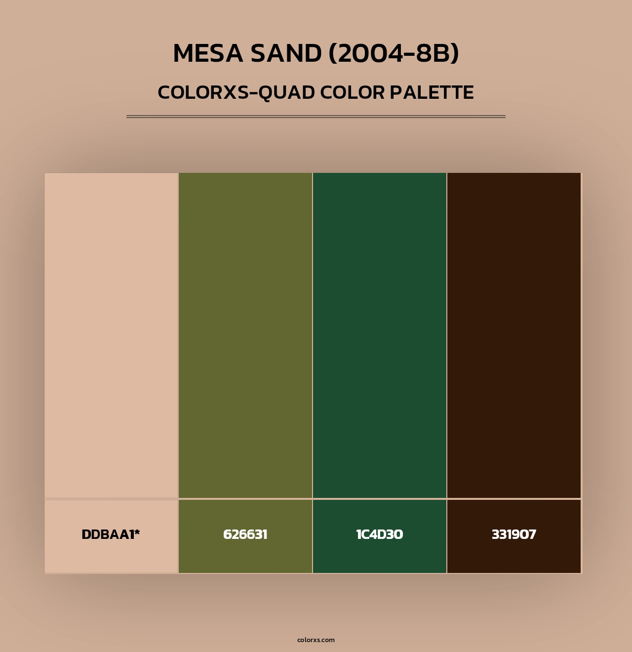 Mesa Sand (2004-8B) - Colorxs Quad Palette