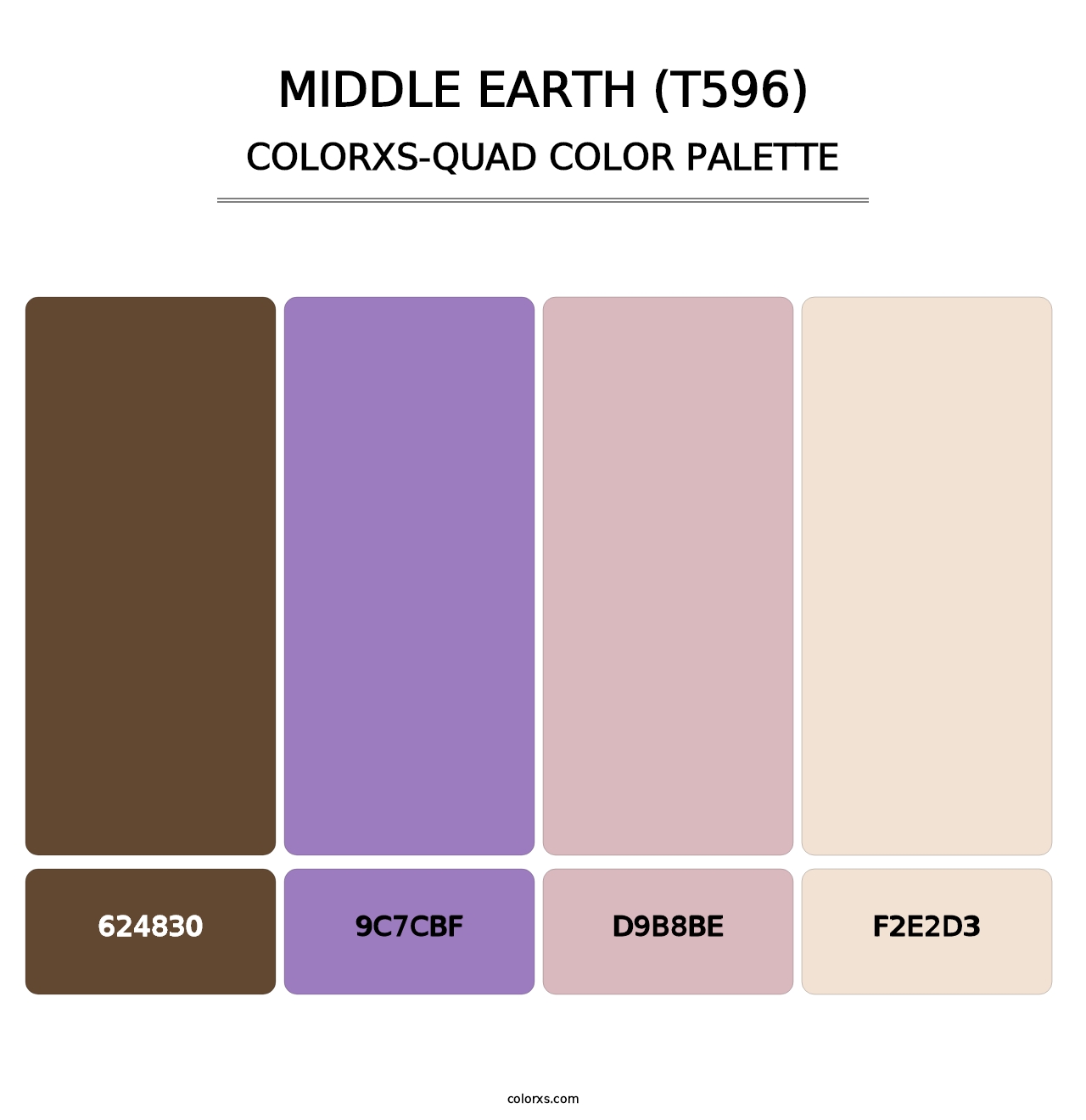 Middle Earth (T596) - Colorxs Quad Palette