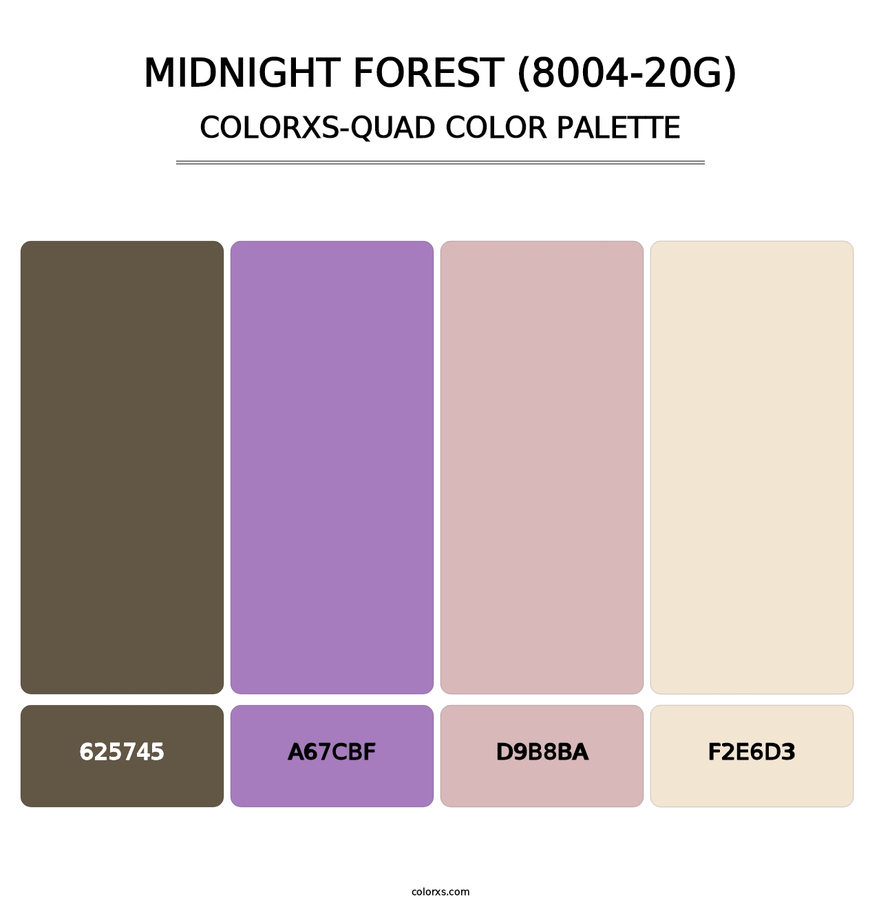 Midnight Forest (8004-20G) - Colorxs Quad Palette