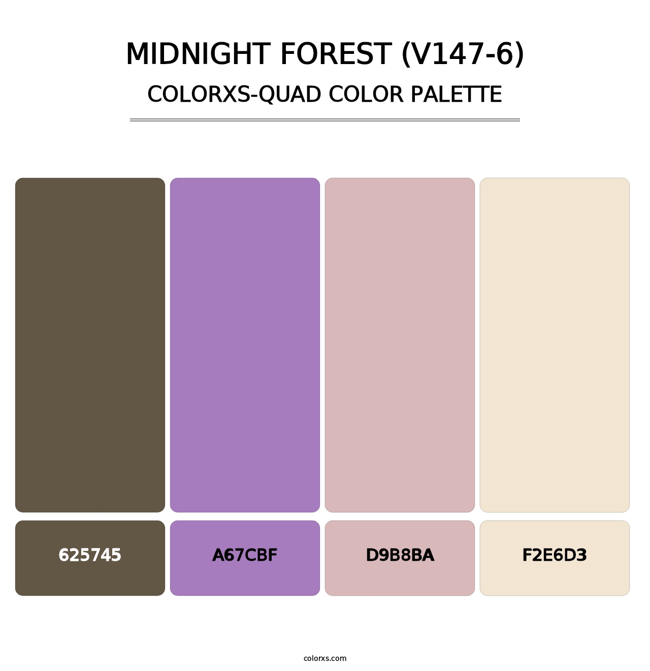 Midnight Forest (V147-6) - Colorxs Quad Palette