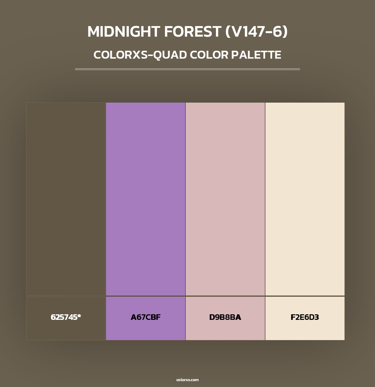 Midnight Forest (V147-6) - Colorxs Quad Palette