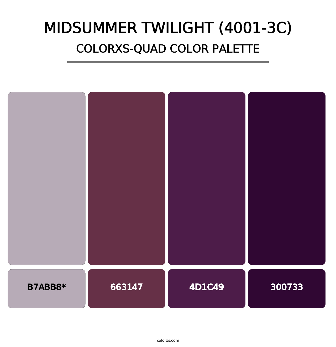 Midsummer Twilight (4001-3C) - Colorxs Quad Palette
