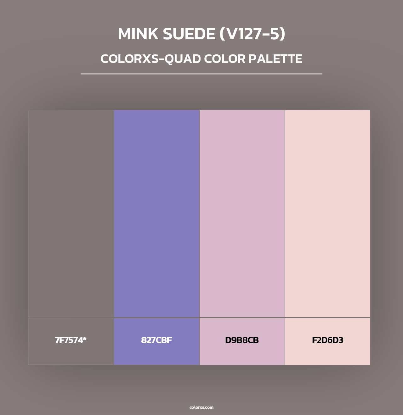 Mink Suede (V127-5) - Colorxs Quad Palette