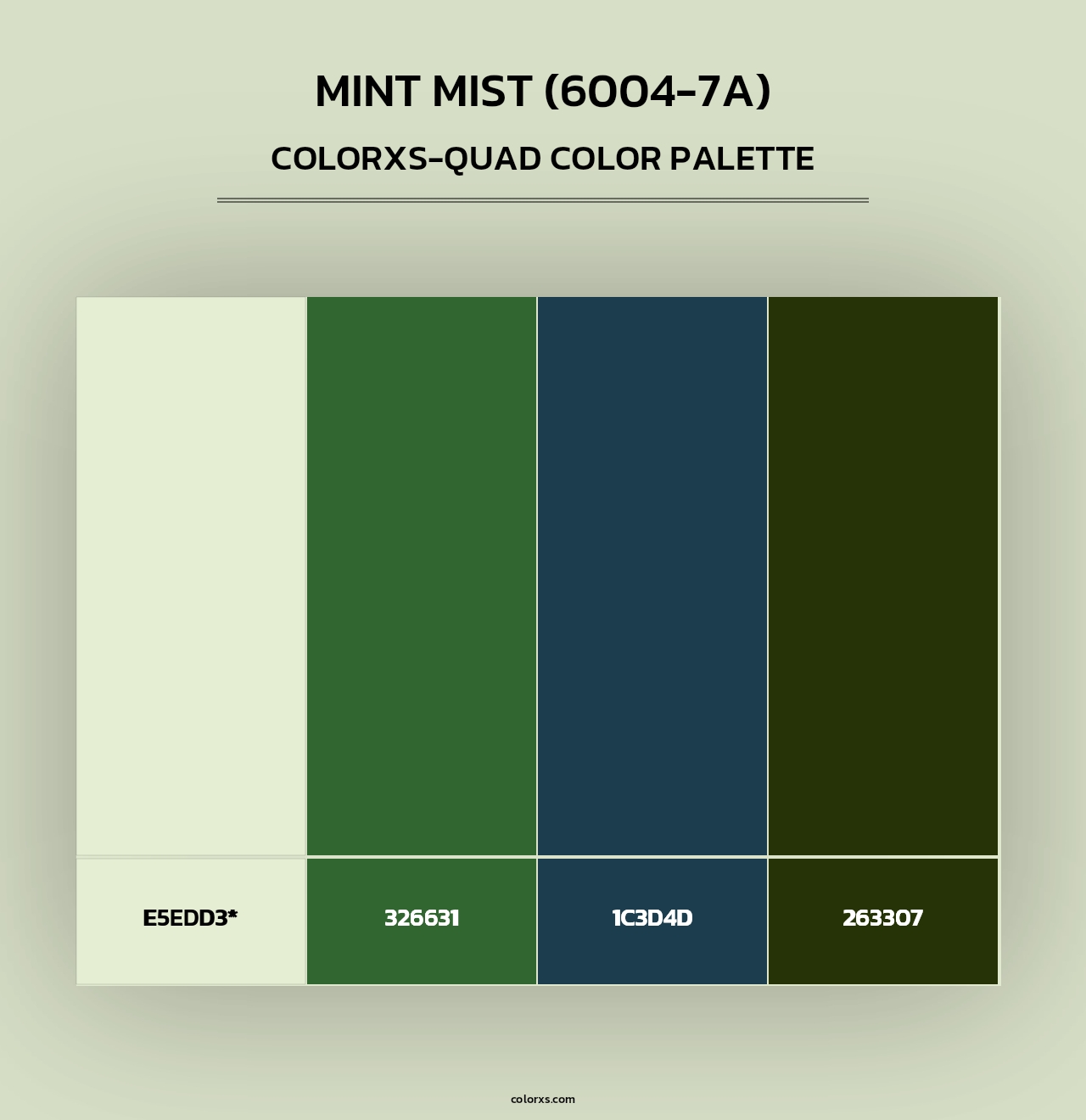 Mint Mist (6004-7A) - Colorxs Quad Palette