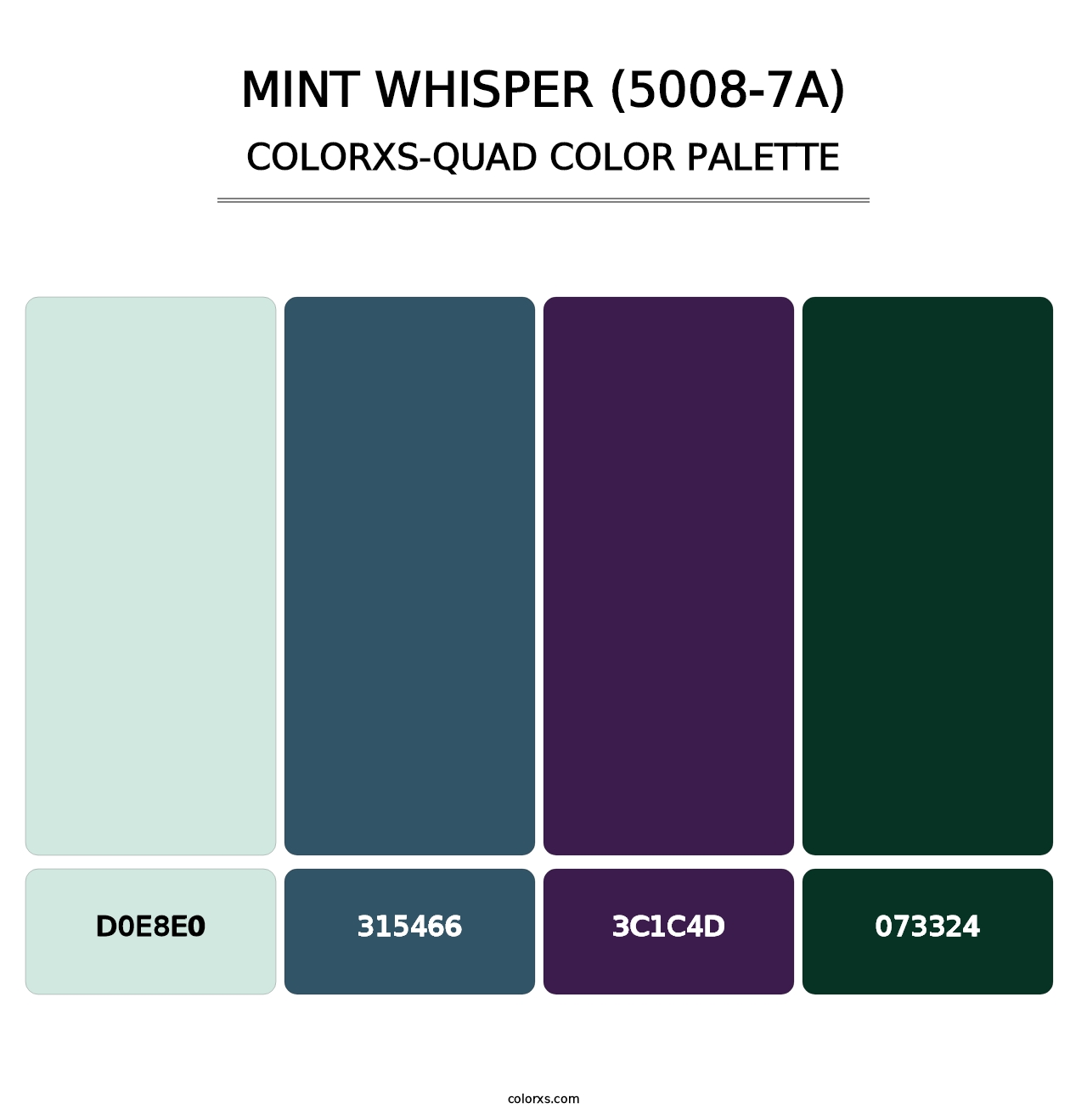 Mint Whisper (5008-7A) - Colorxs Quad Palette