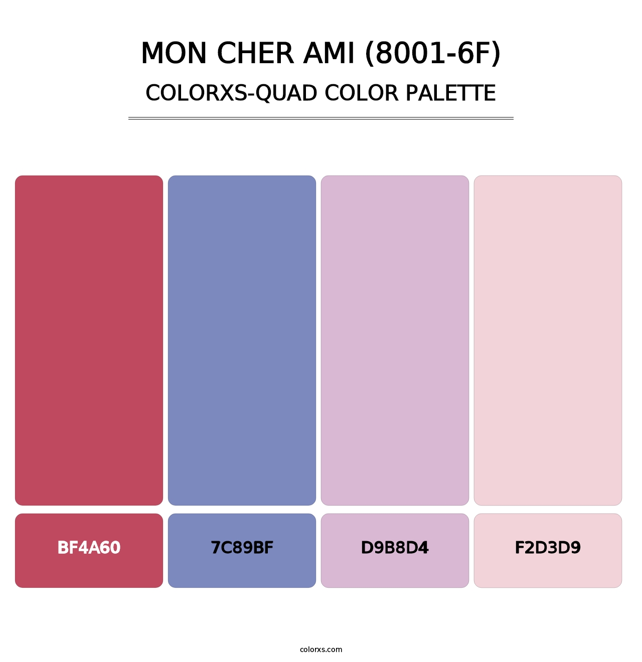Mon Cher Ami (8001-6F) - Colorxs Quad Palette