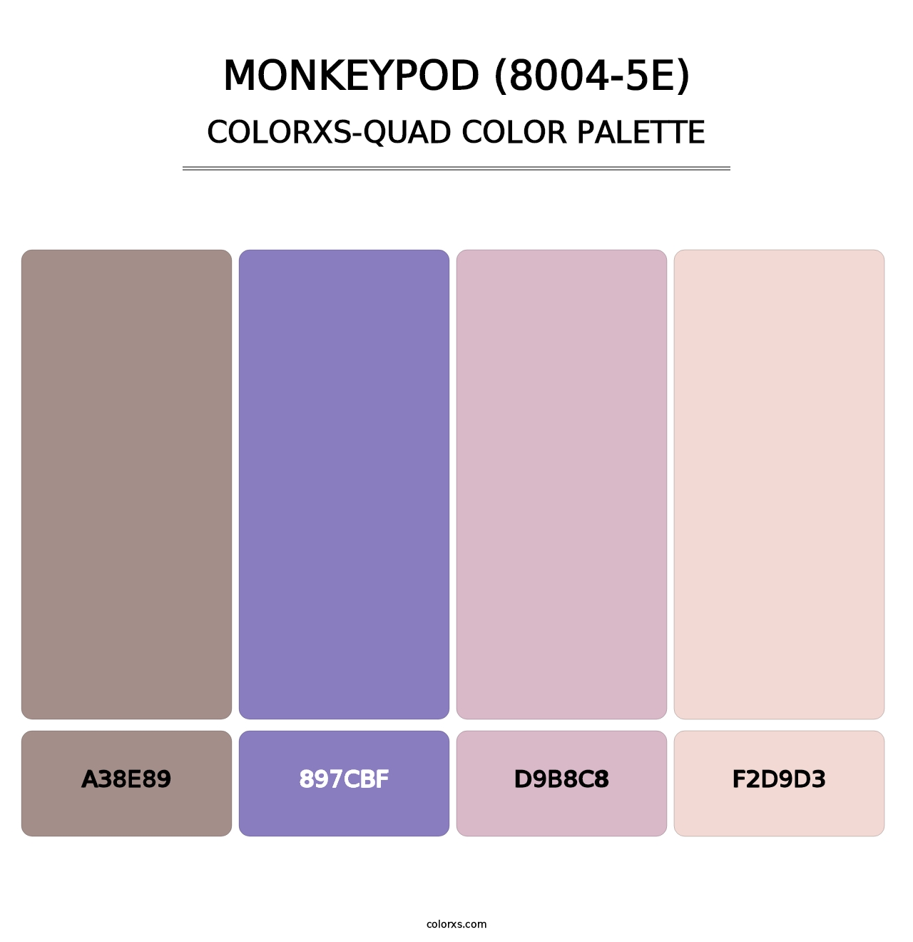 Monkeypod (8004-5E) - Colorxs Quad Palette