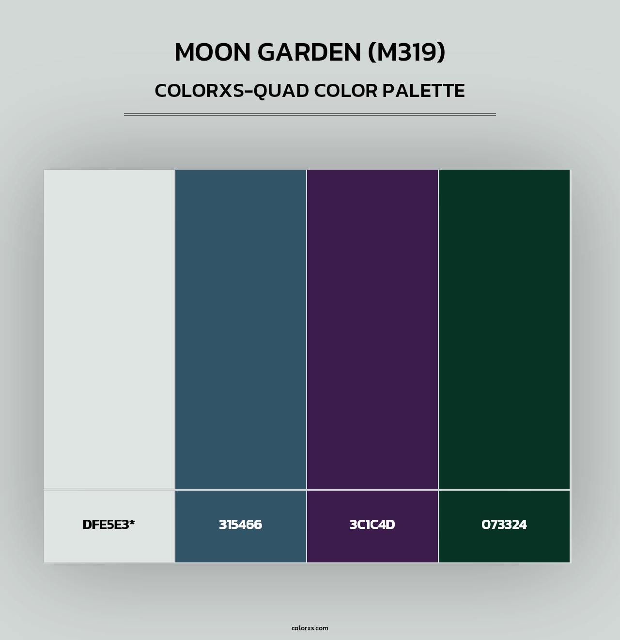 Moon Garden (M319) - Colorxs Quad Palette