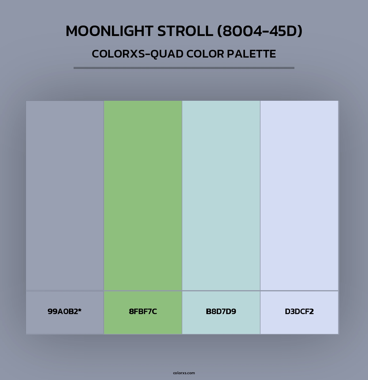 Moonlight Stroll (8004-45D) - Colorxs Quad Palette