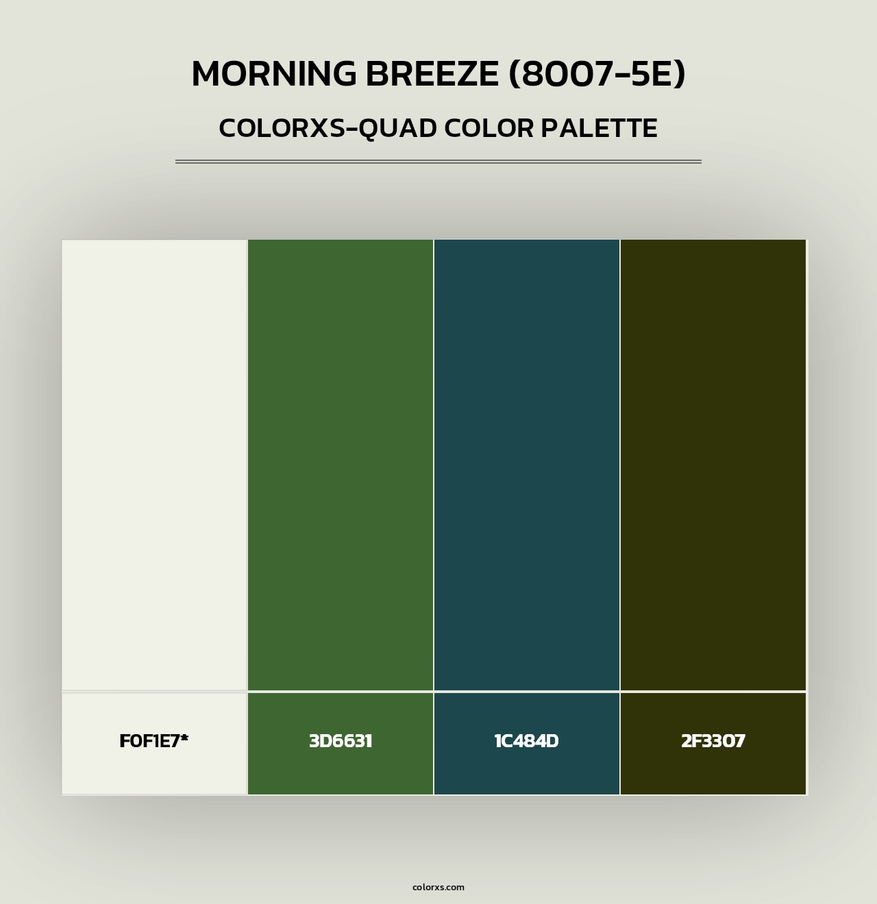 Morning Breeze (8007-5E) - Colorxs Quad Palette
