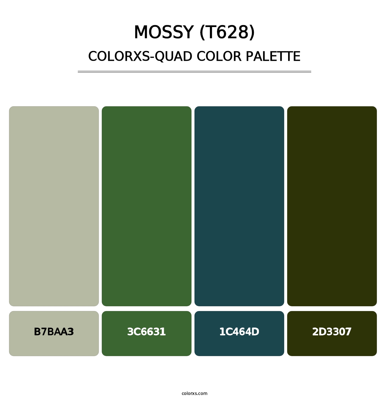 Mossy (T628) - Colorxs Quad Palette