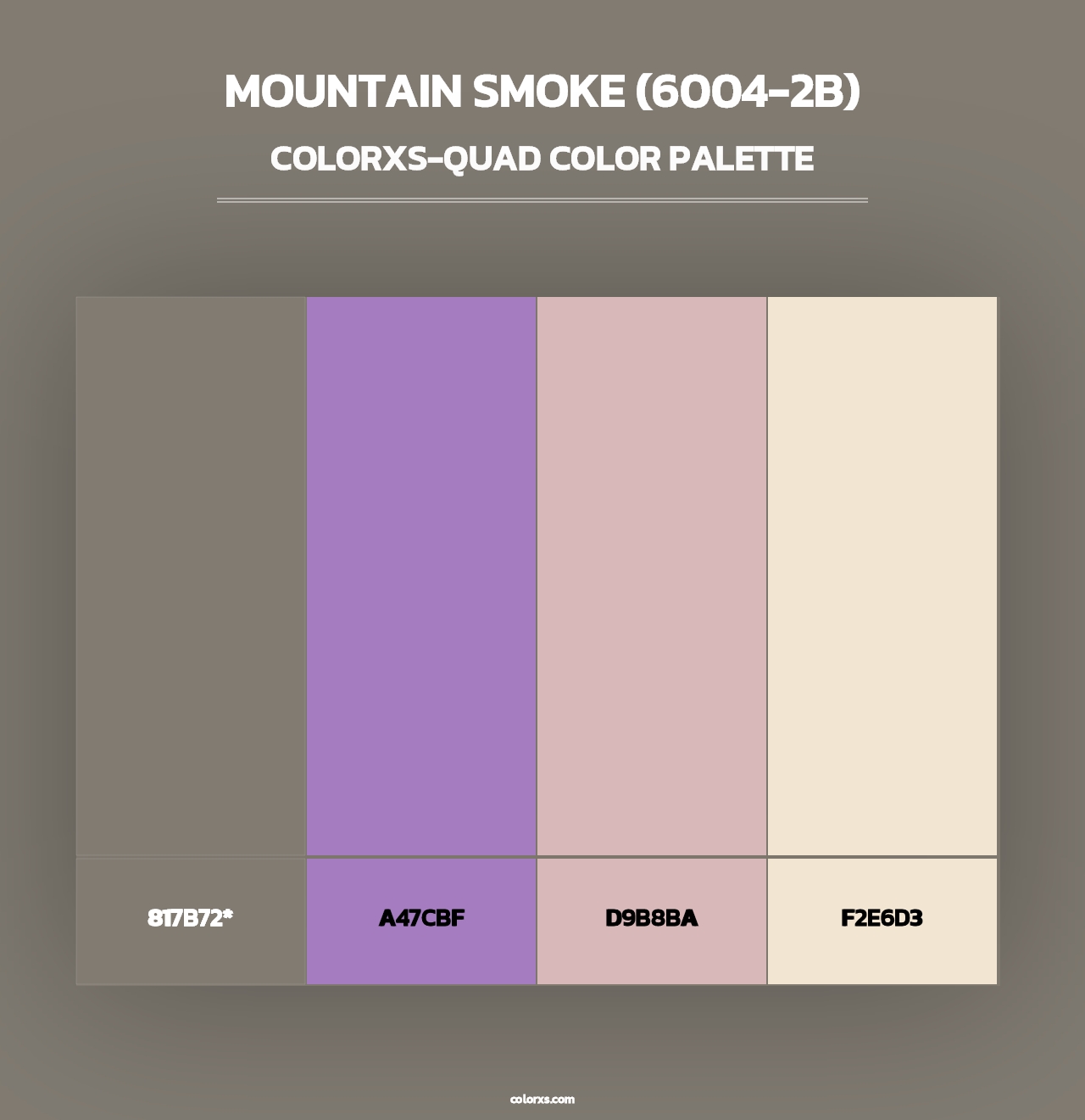 Mountain Smoke (6004-2B) - Colorxs Quad Palette