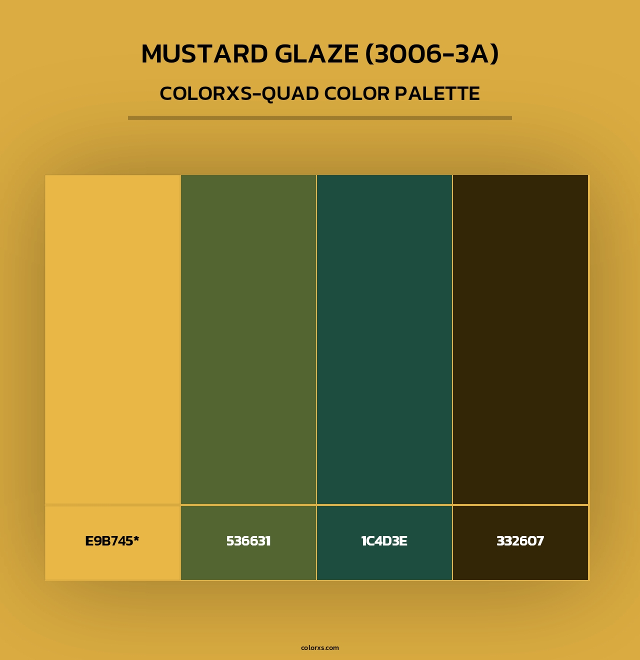 Mustard Glaze (3006-3A) - Colorxs Quad Palette