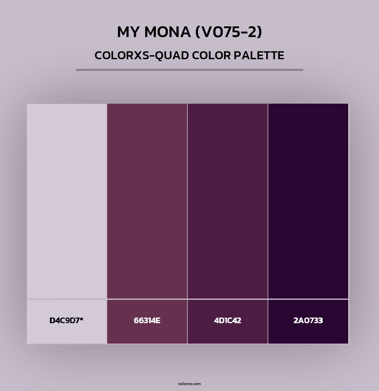 My Mona (V075-2) - Colorxs Quad Palette