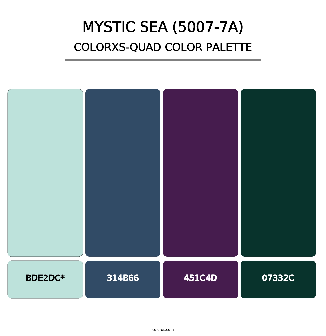 Mystic Sea (5007-7A) - Colorxs Quad Palette