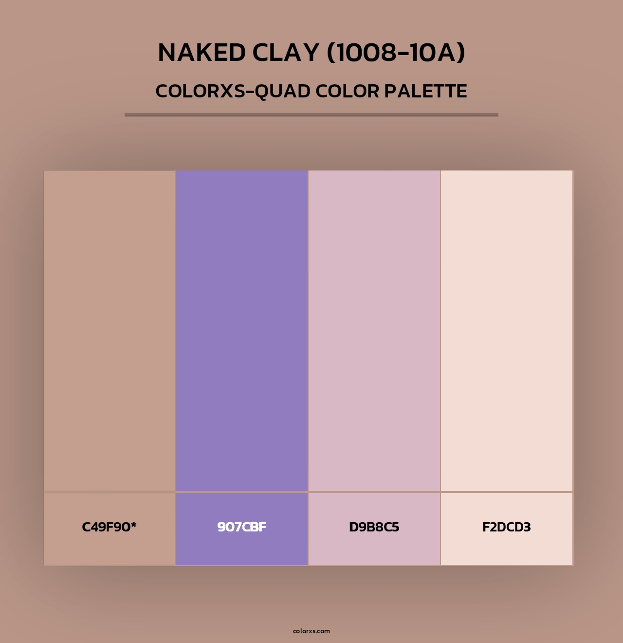 Naked Clay (1008-10A) - Colorxs Quad Palette