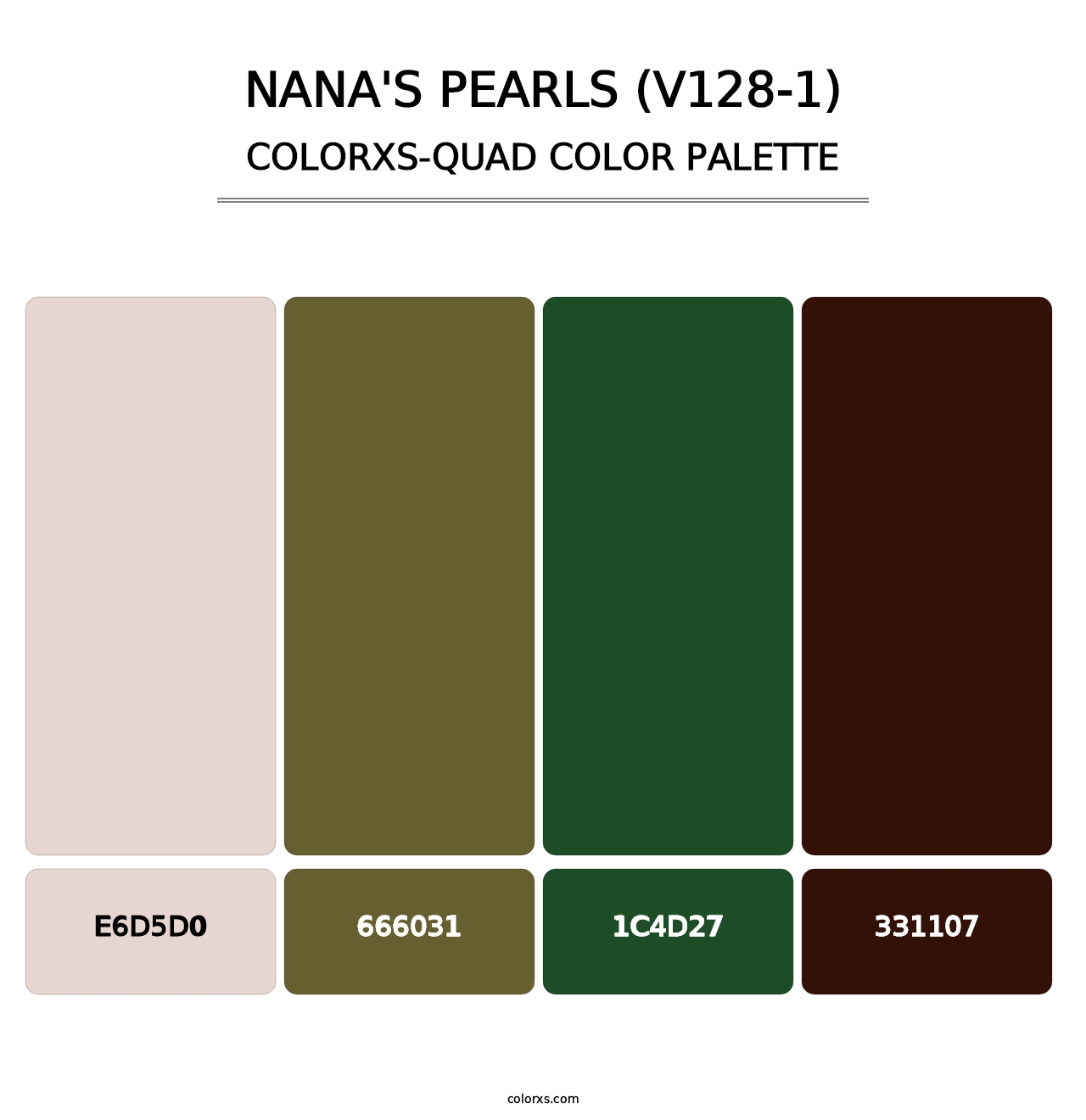 Nana's Pearls (V128-1) - Colorxs Quad Palette