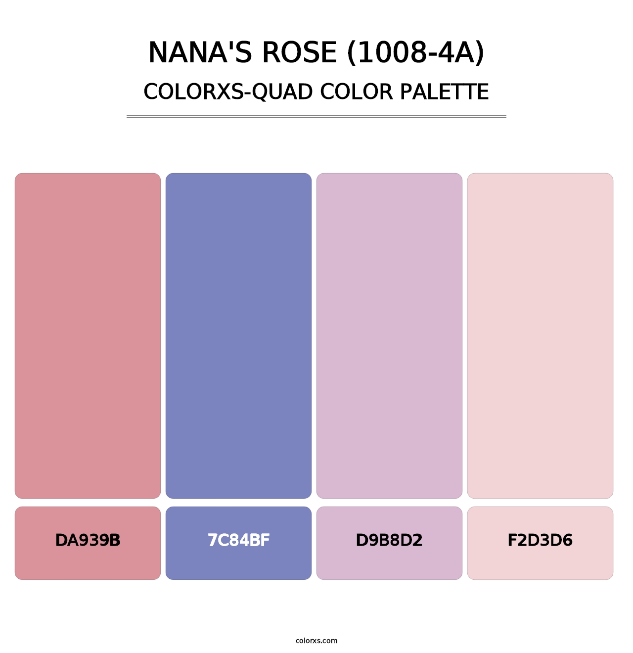 Nana's Rose (1008-4A) - Colorxs Quad Palette
