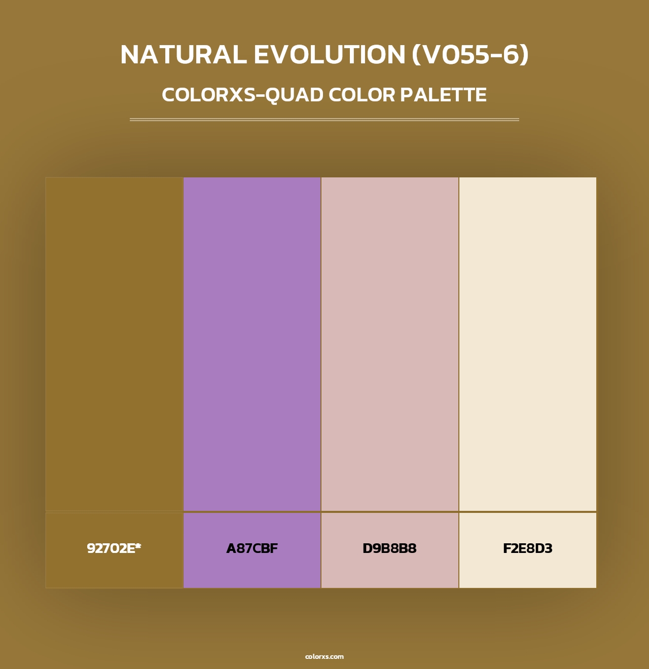 Natural Evolution (V055-6) - Colorxs Quad Palette