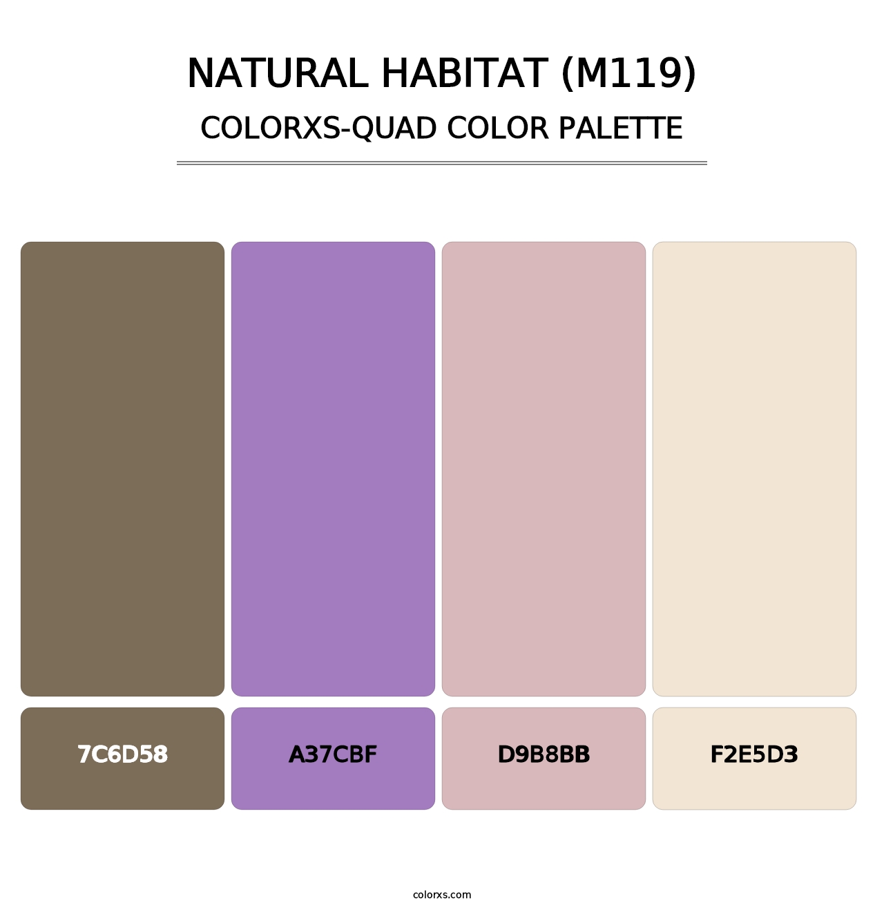 Natural Habitat (M119) - Colorxs Quad Palette