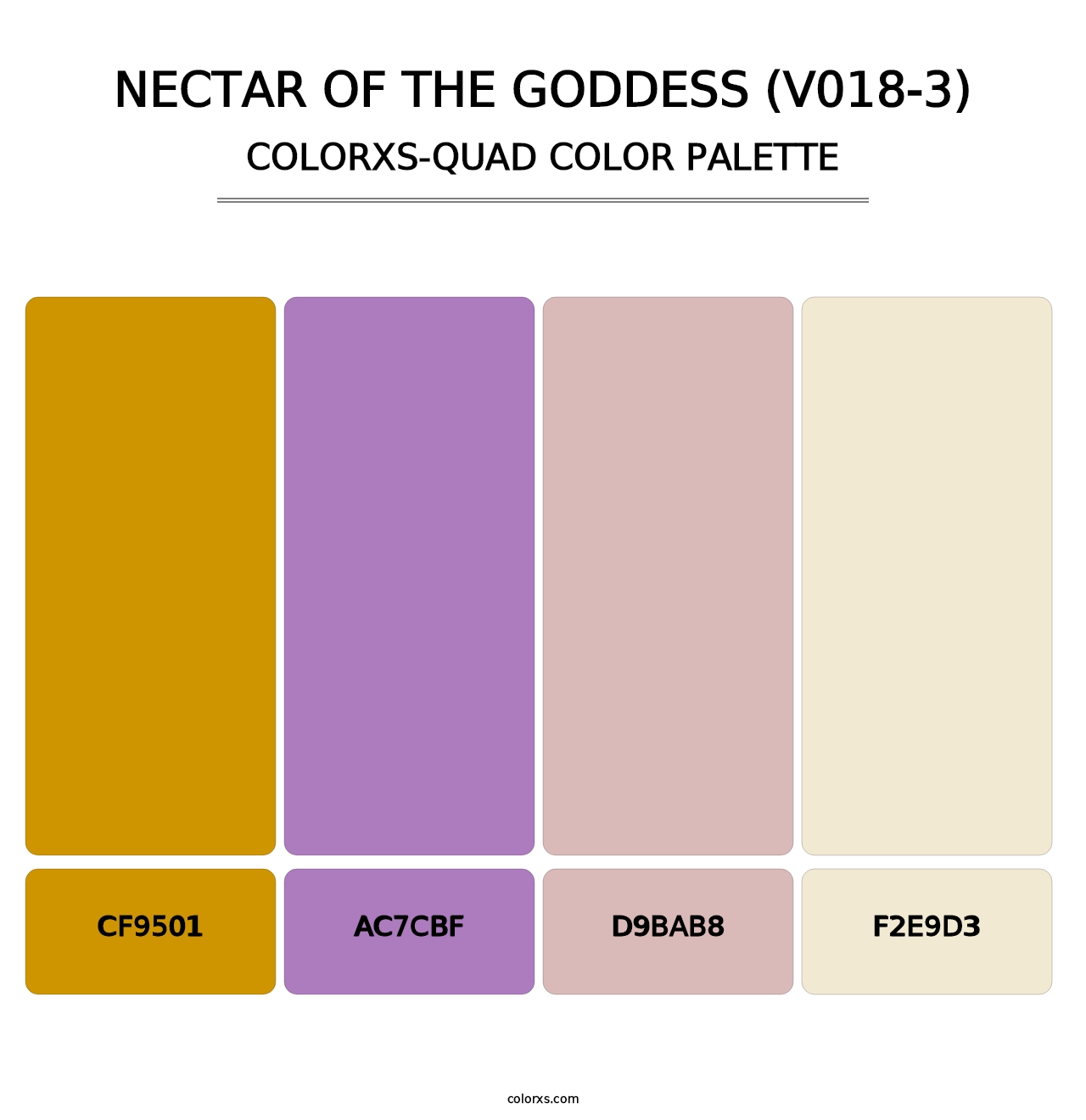 Nectar of the Goddess (V018-3) - Colorxs Quad Palette