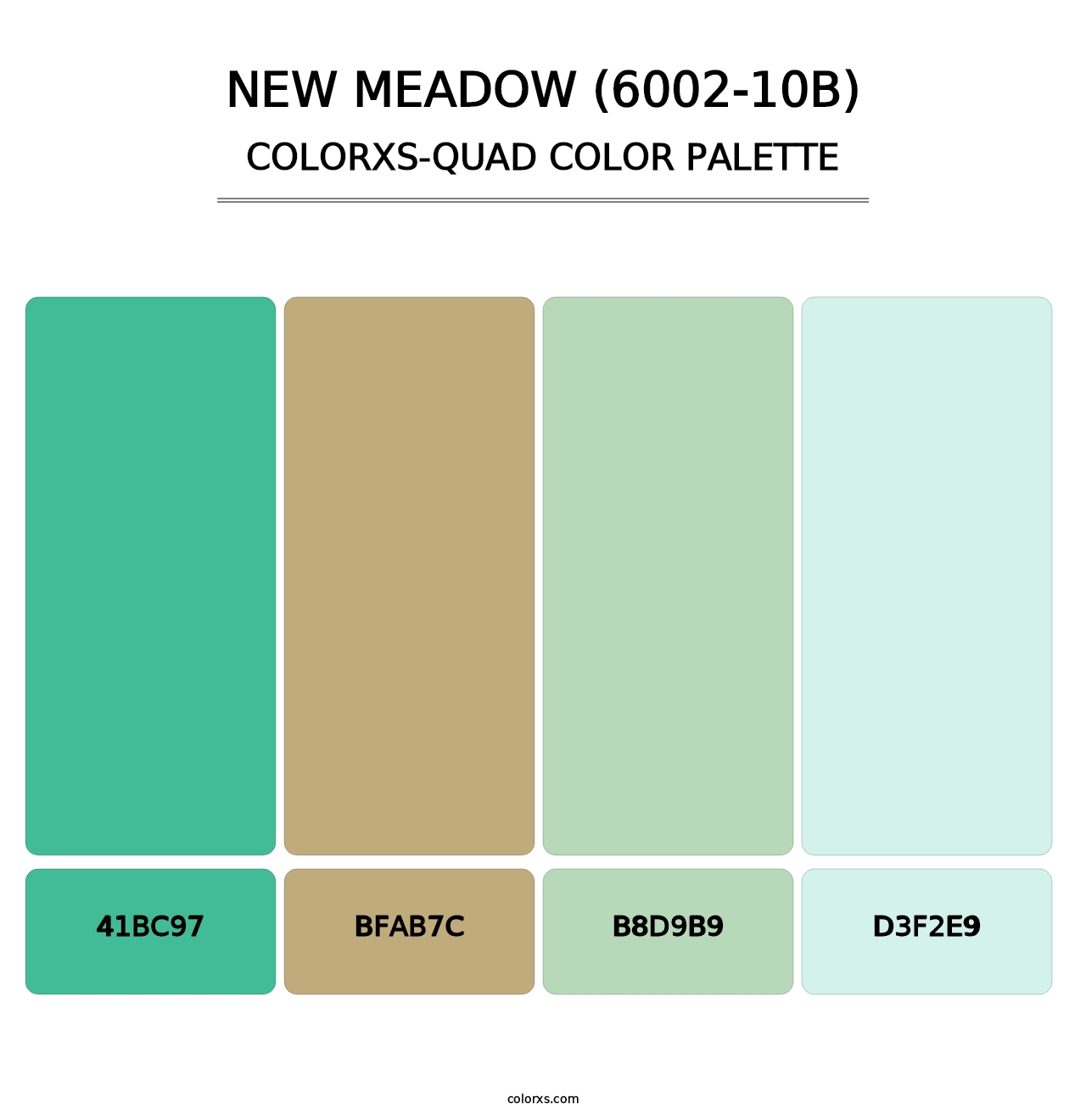 New Meadow (6002-10B) - Colorxs Quad Palette