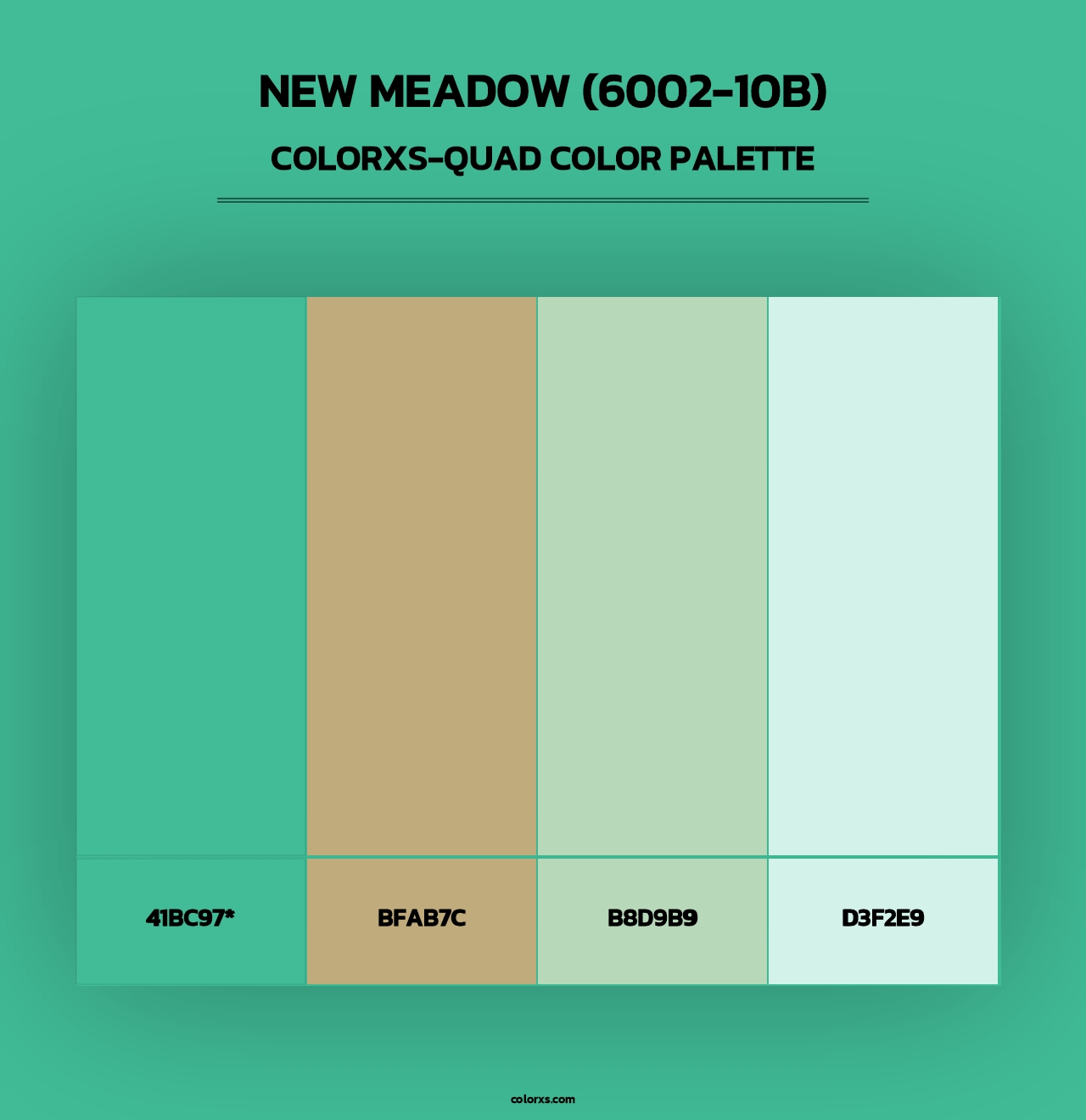New Meadow (6002-10B) - Colorxs Quad Palette