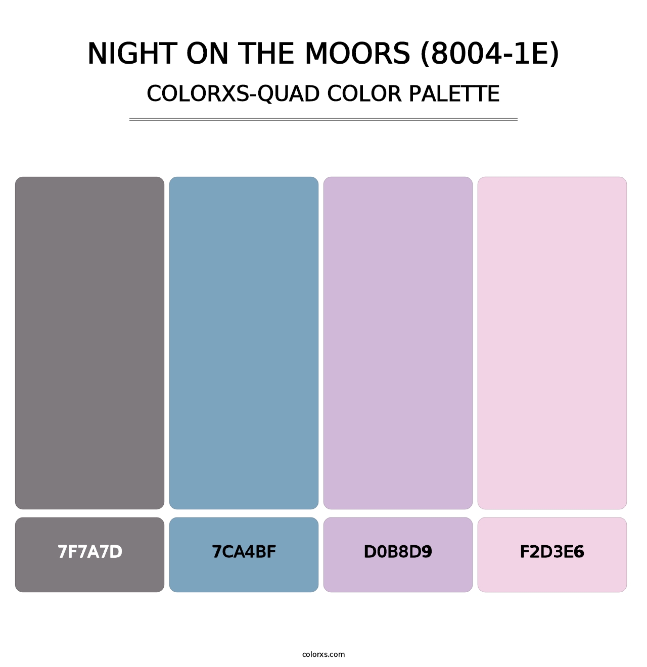 Night on the Moors (8004-1E) - Colorxs Quad Palette
