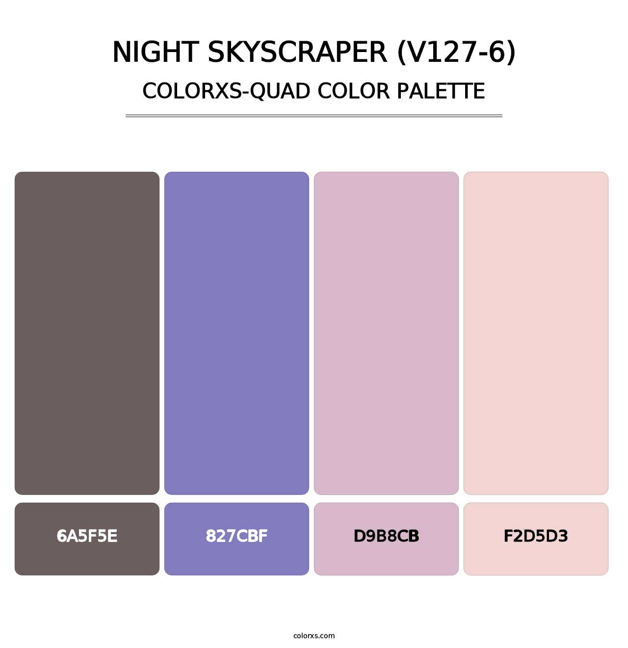 Night Skyscraper (V127-6) - Colorxs Quad Palette