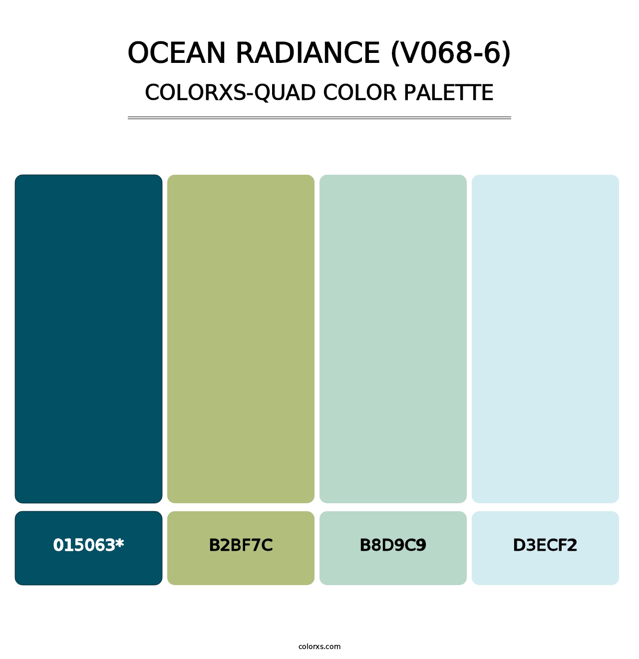 Ocean Radiance (V068-6) - Colorxs Quad Palette
