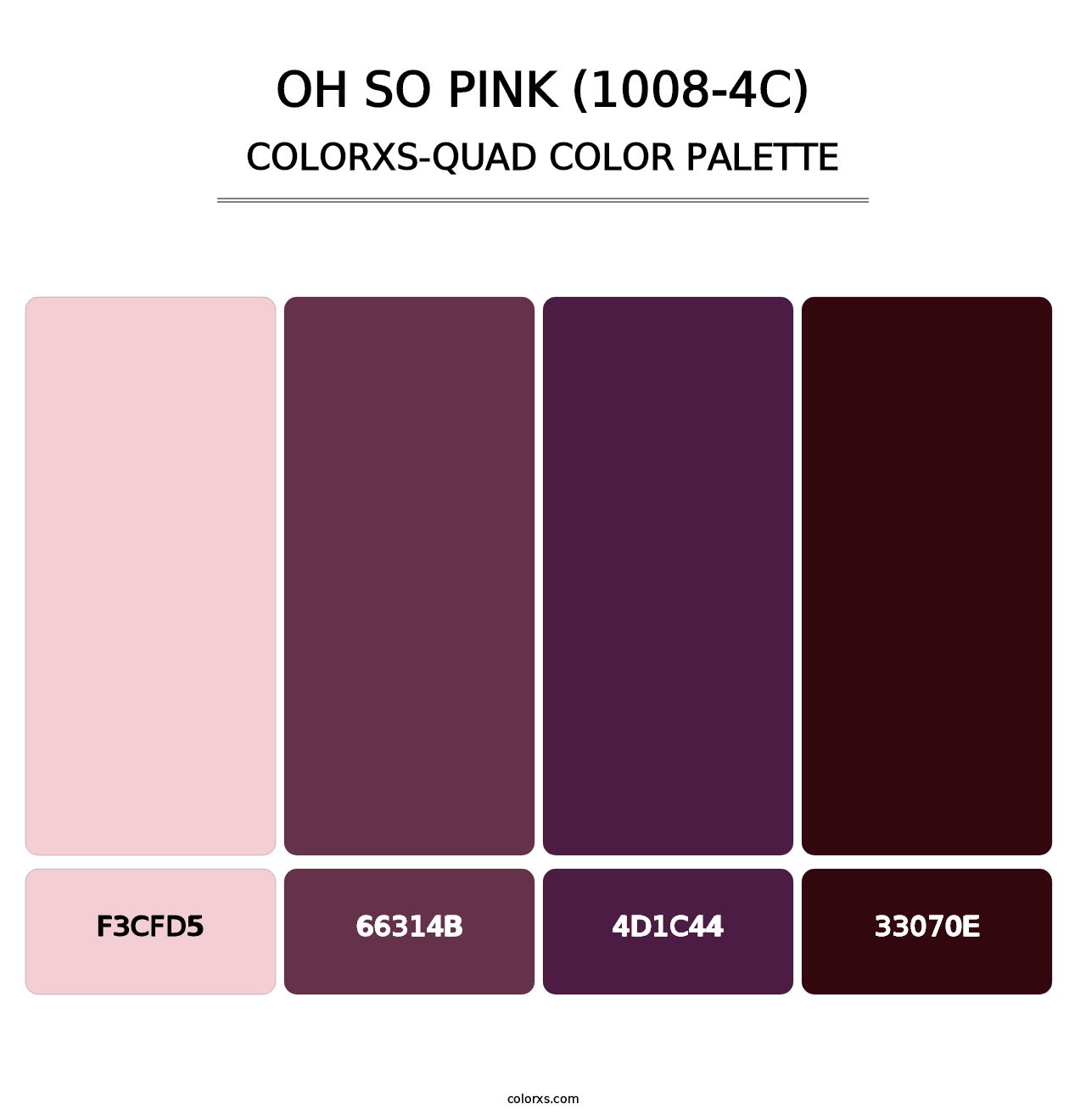Oh So Pink (1008-4C) - Colorxs Quad Palette