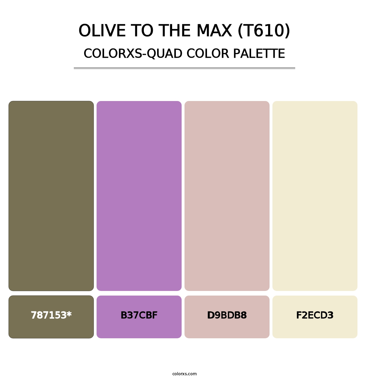 Olive to the Max (T610) - Colorxs Quad Palette