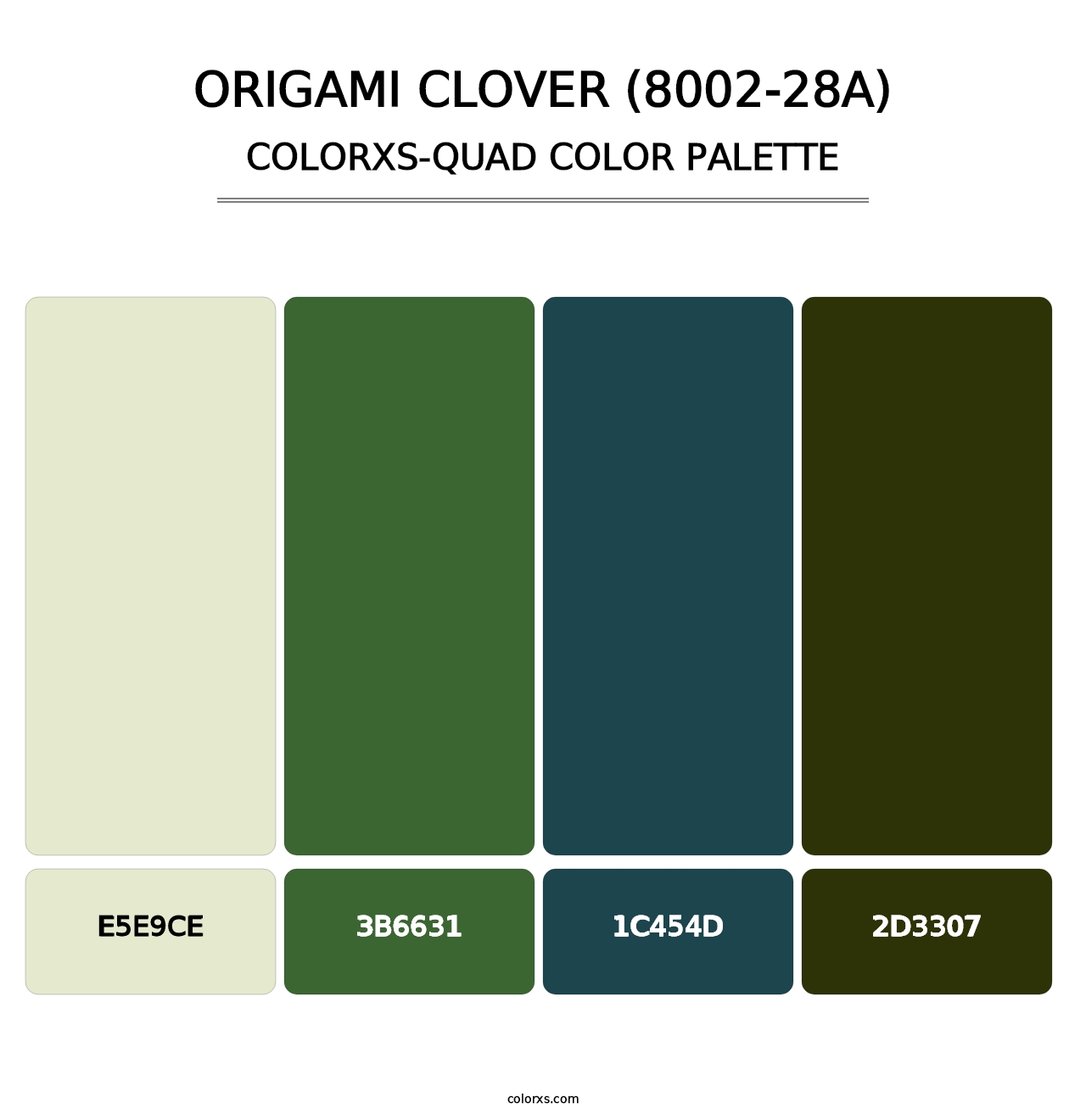 Origami Clover (8002-28A) - Colorxs Quad Palette