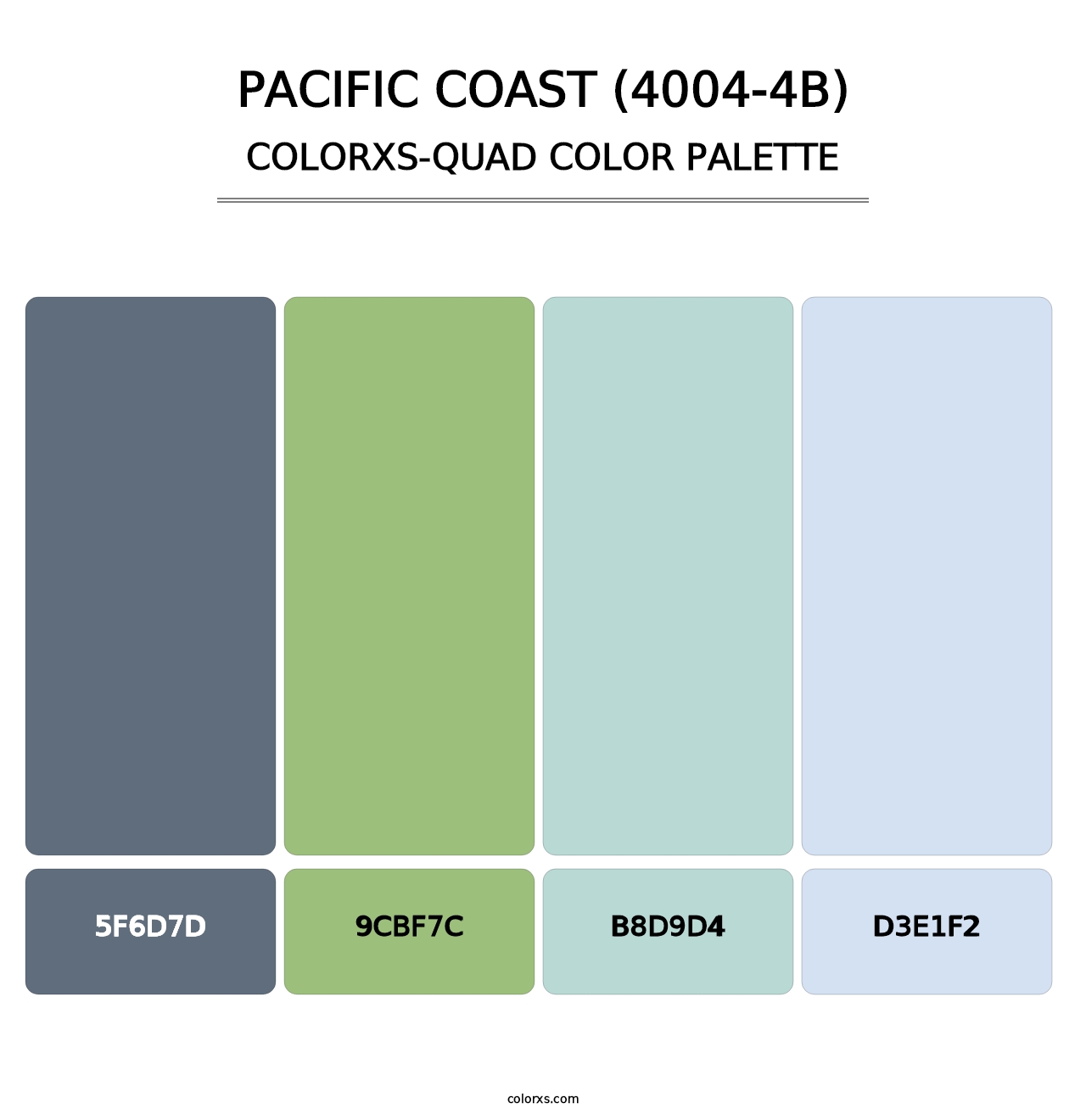 Pacific Coast (4004-4B) - Colorxs Quad Palette