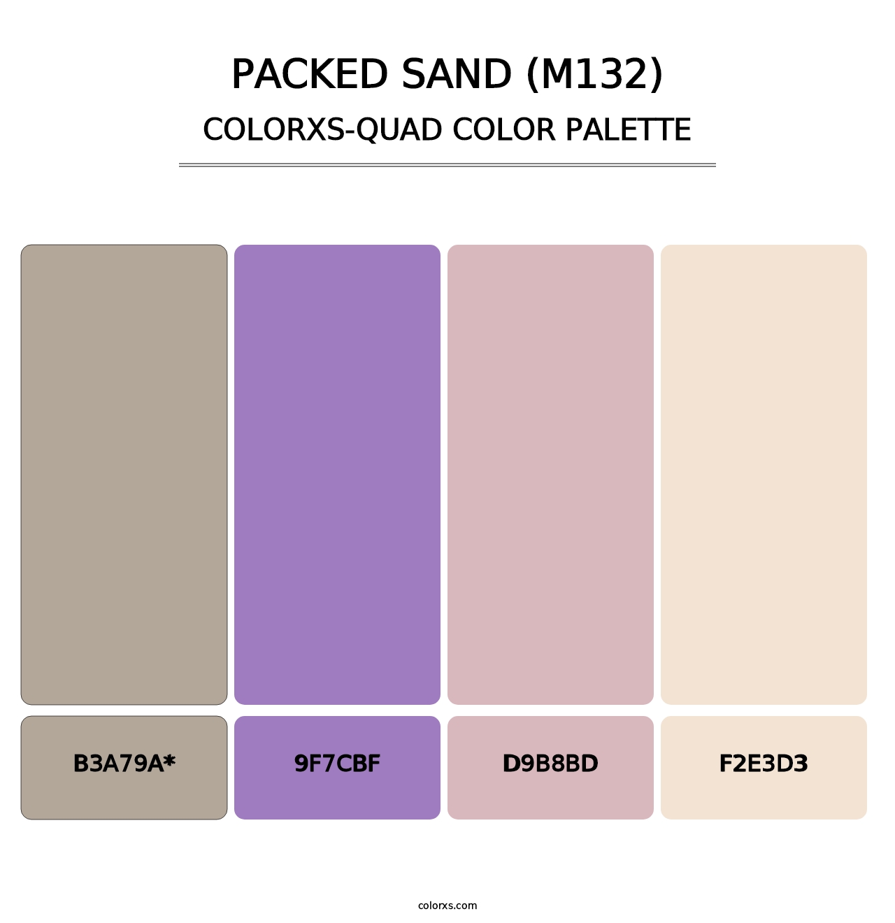 Packed Sand (M132) - Colorxs Quad Palette
