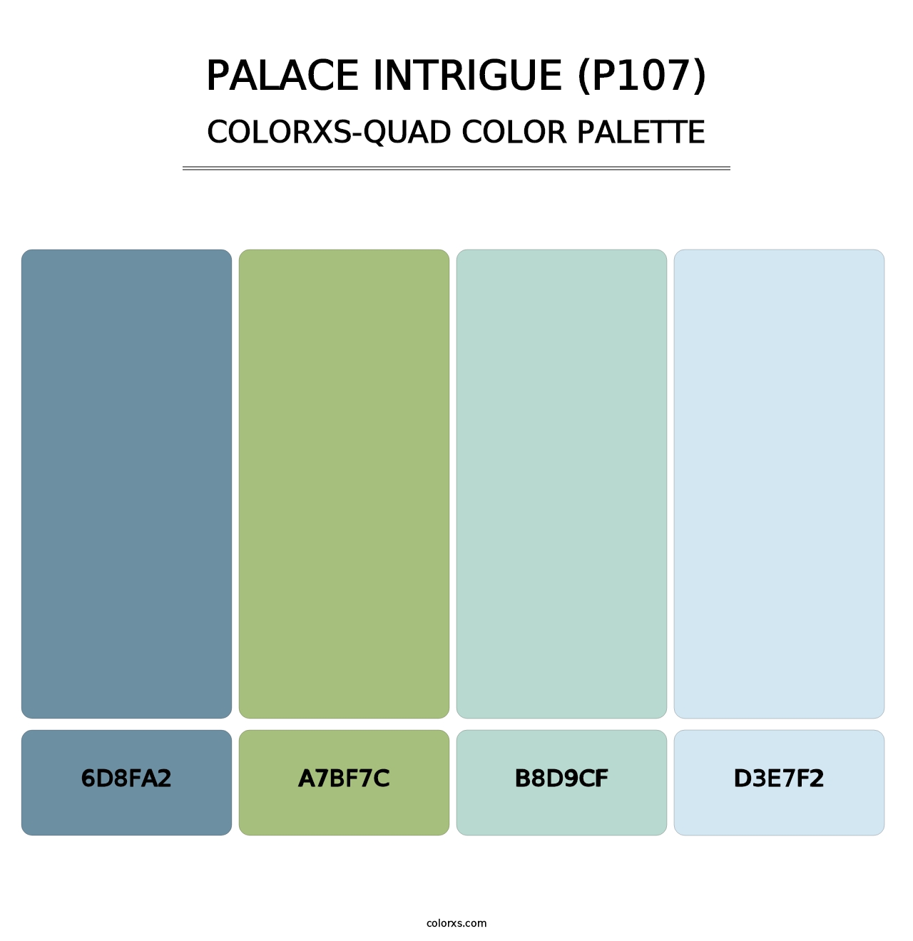 Palace Intrigue (P107) - Colorxs Quad Palette
