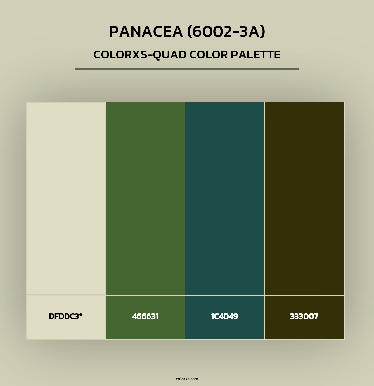 Panacea (6002-3A) - Colorxs Quad Palette