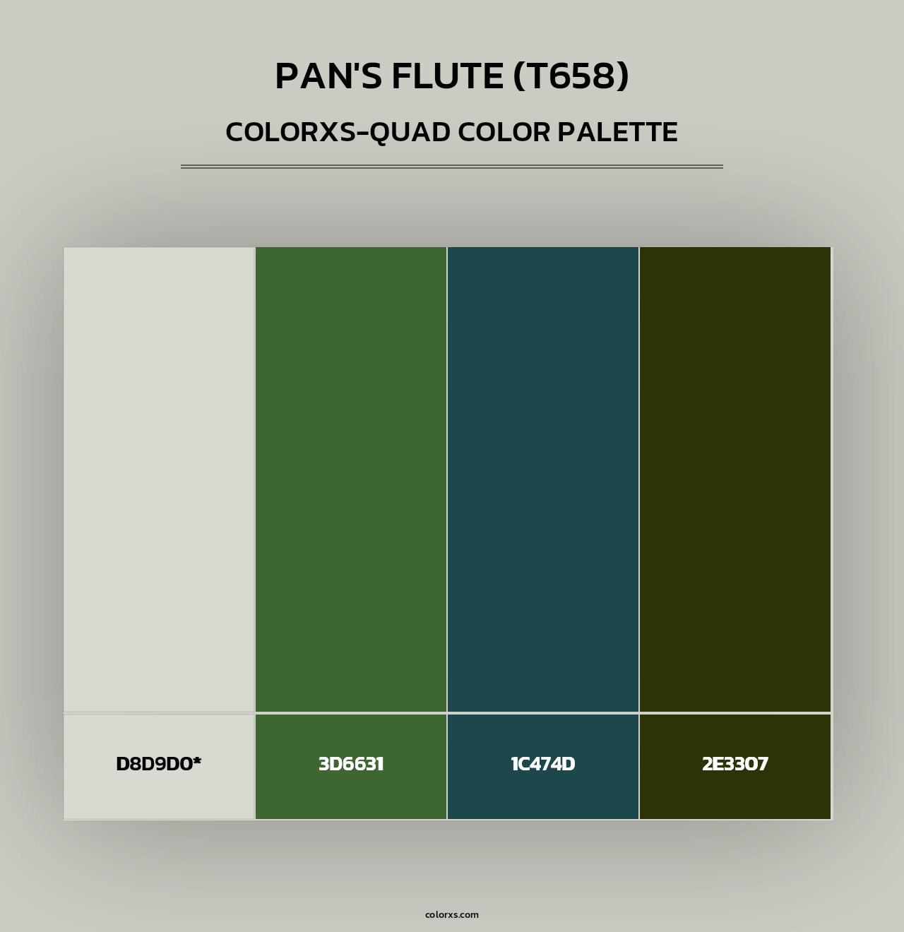 Pan's Flute (T658) - Colorxs Quad Palette