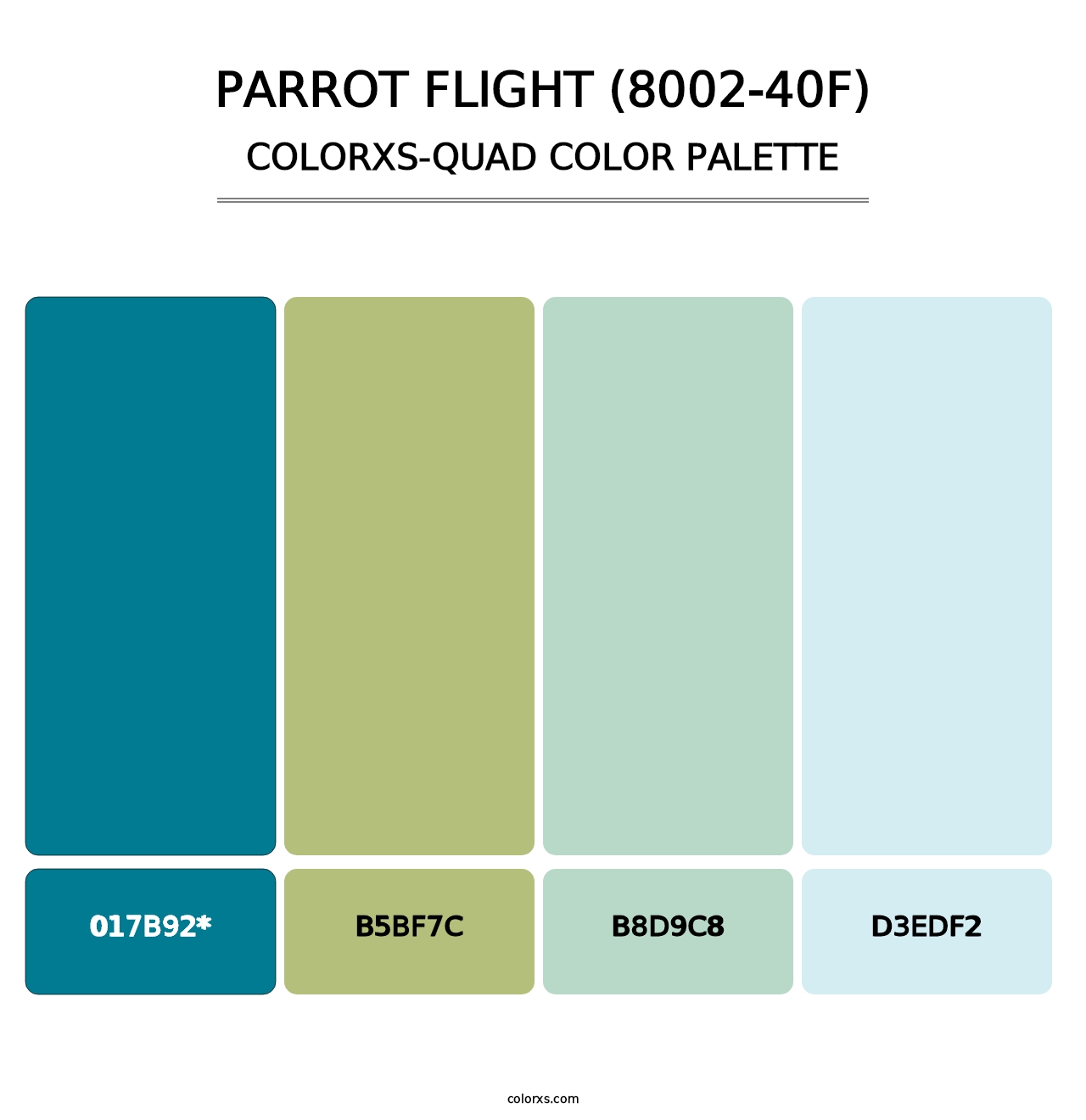 Parrot Flight (8002-40F) - Colorxs Quad Palette