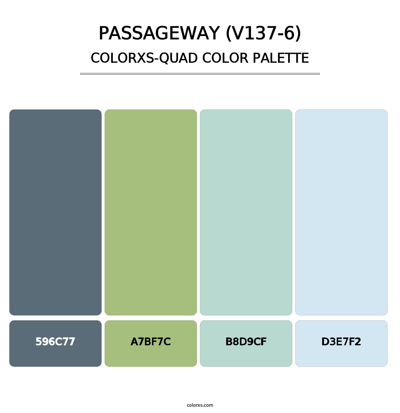 Passageway (V137-6) - Colorxs Quad Palette