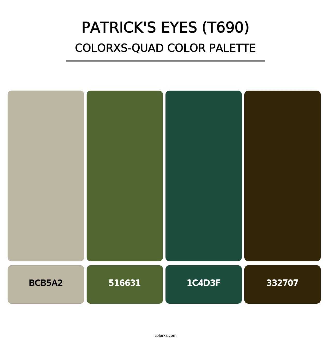 Patrick's Eyes (T690) - Colorxs Quad Palette