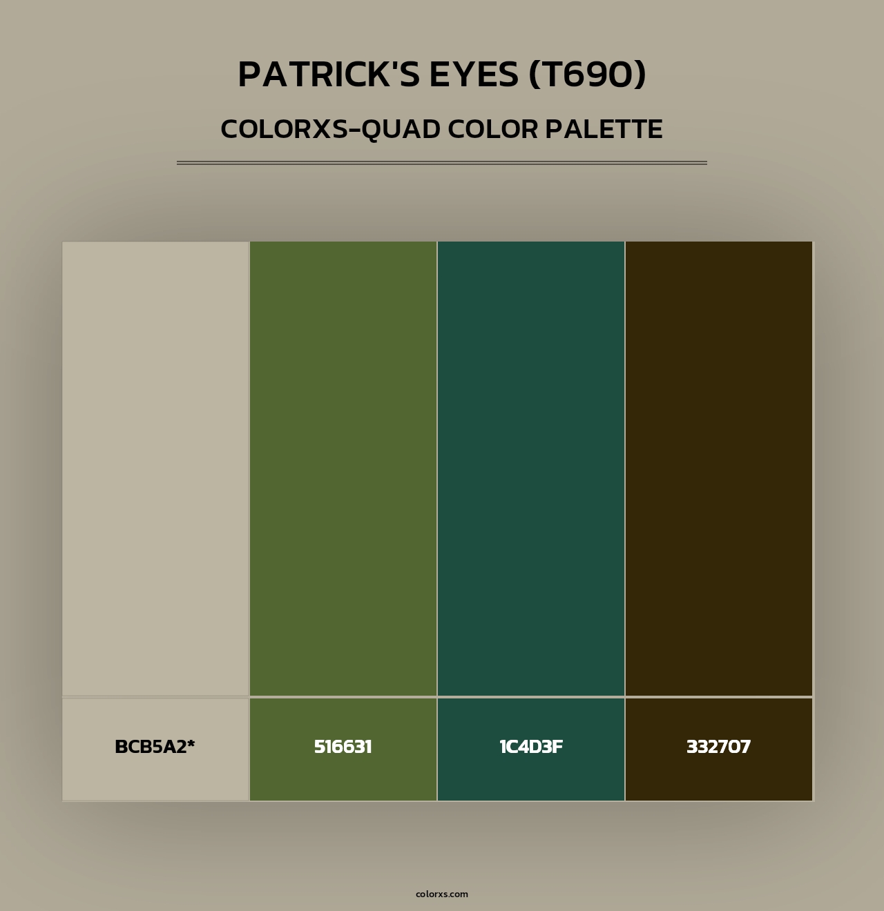 Patrick's Eyes (T690) - Colorxs Quad Palette