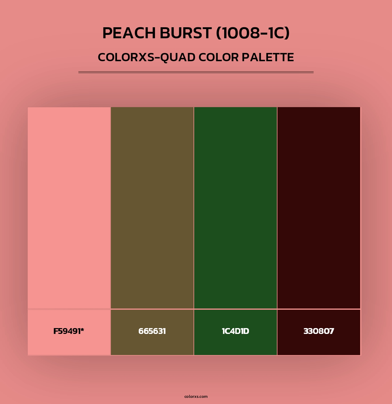 Peach Burst (1008-1C) - Colorxs Quad Palette