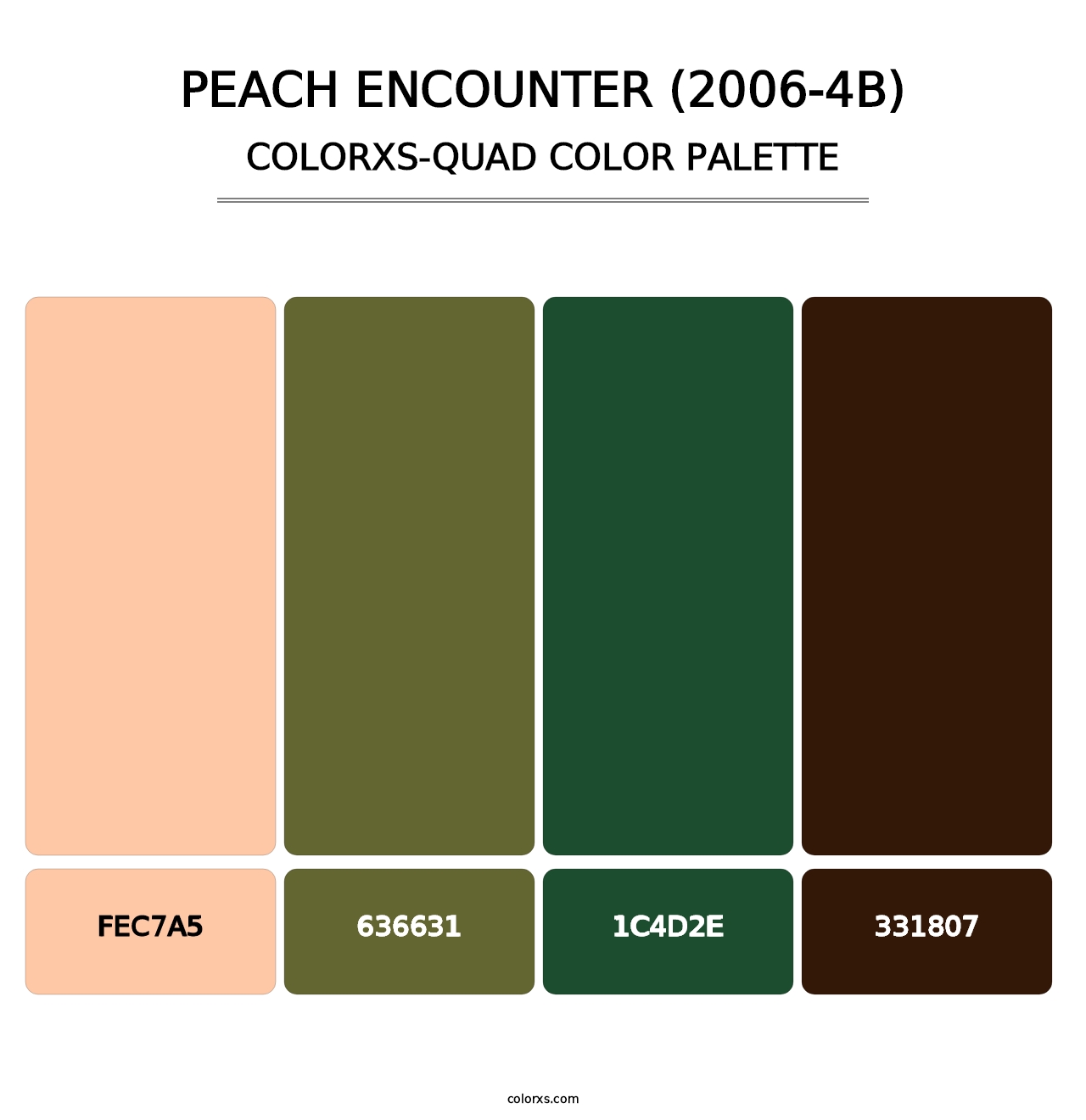 Peach Encounter (2006-4B) - Colorxs Quad Palette